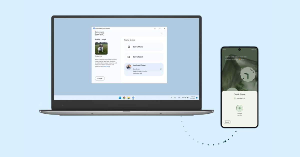 Attention ! L&rsquo;application Google Quick Share sur les PC Samsung va bientôt disparaître : découvrez ce qui va la remplacer !