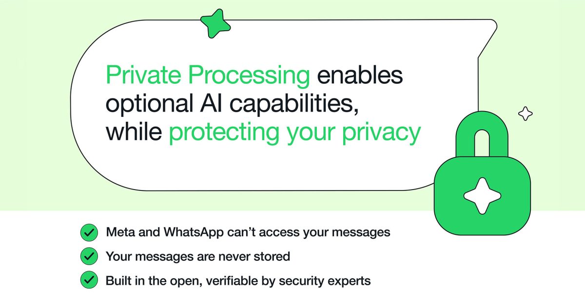 WhatsApp S&rsquo;inspire de la Stratégie d&rsquo;Apple sur le Cloud Privé pour Améliorer la Confidentialité de l&rsquo;IA