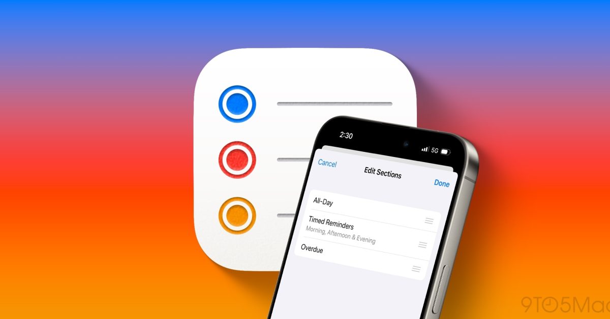 Découvrez la Petite Mise à Jour d&rsquo;iOS 18 qui Révolutionne l&rsquo;Application Rappels d&rsquo;Apple !