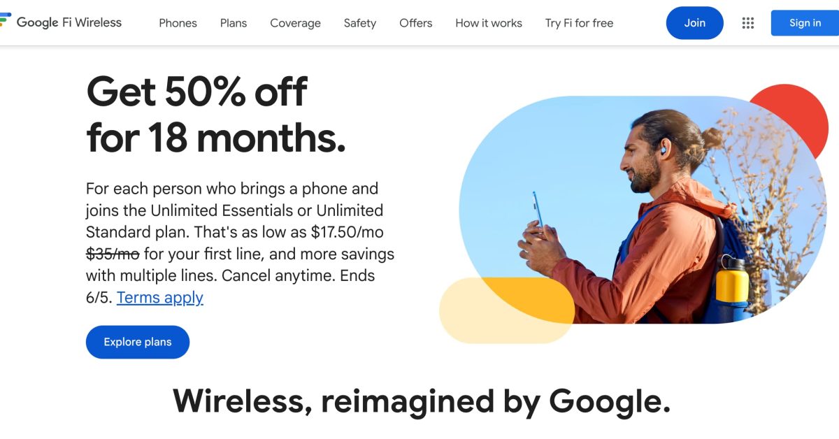 Profitez de 50 % de réduction sur les forfaits Unlimited Essentials de Google Fi : À partir de seulement 17,50 $/mois !