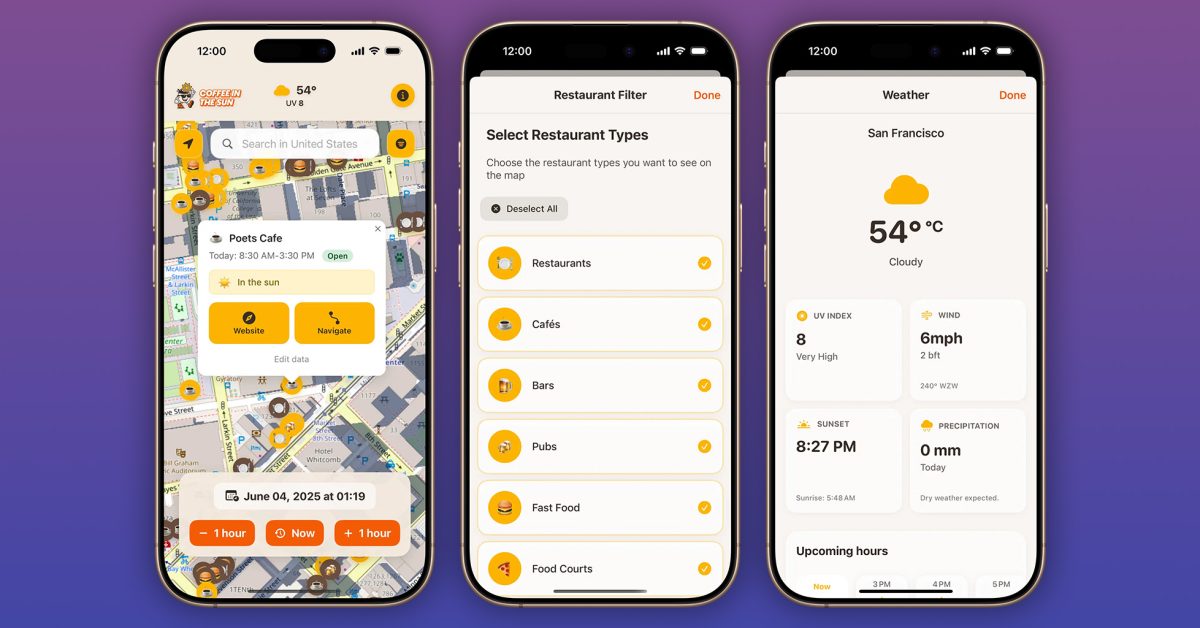 Découvrez &lsquo;Coffee in the Sun&rsquo; : L&rsquo;Indispensable App pour Trouver le Spot Parfait en Plein Air !