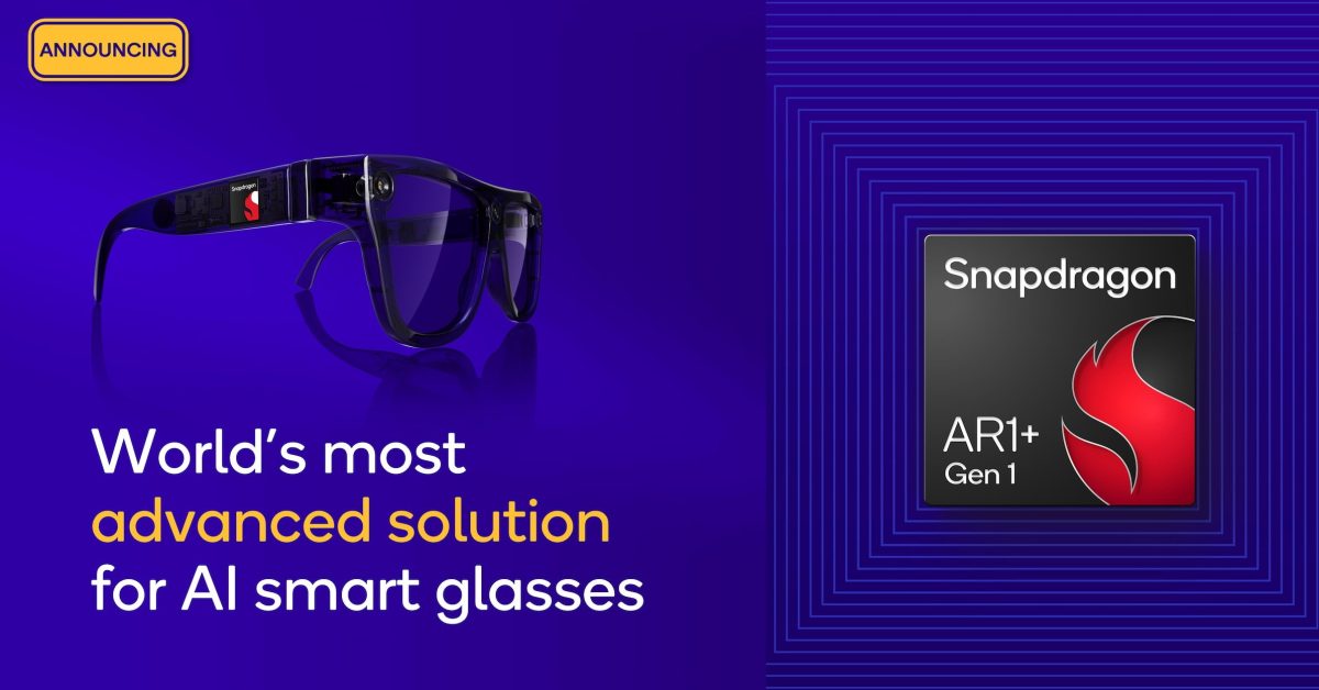 Découvrez le Snapdragon AR1+ Gen 1 de Qualcomm : La Révolution des Lunettes Intelligentes!