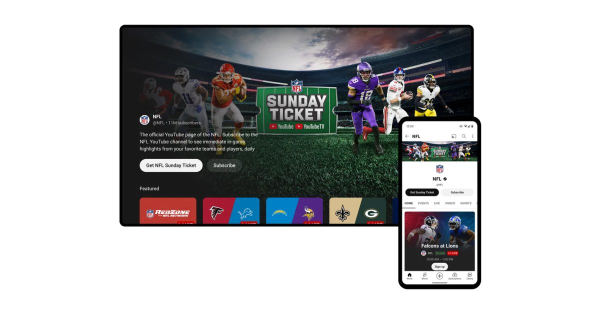 Découvrez les Nouveaux Tarifs et Remises Incroyables du NFL Sunday Ticket sur YouTube !
