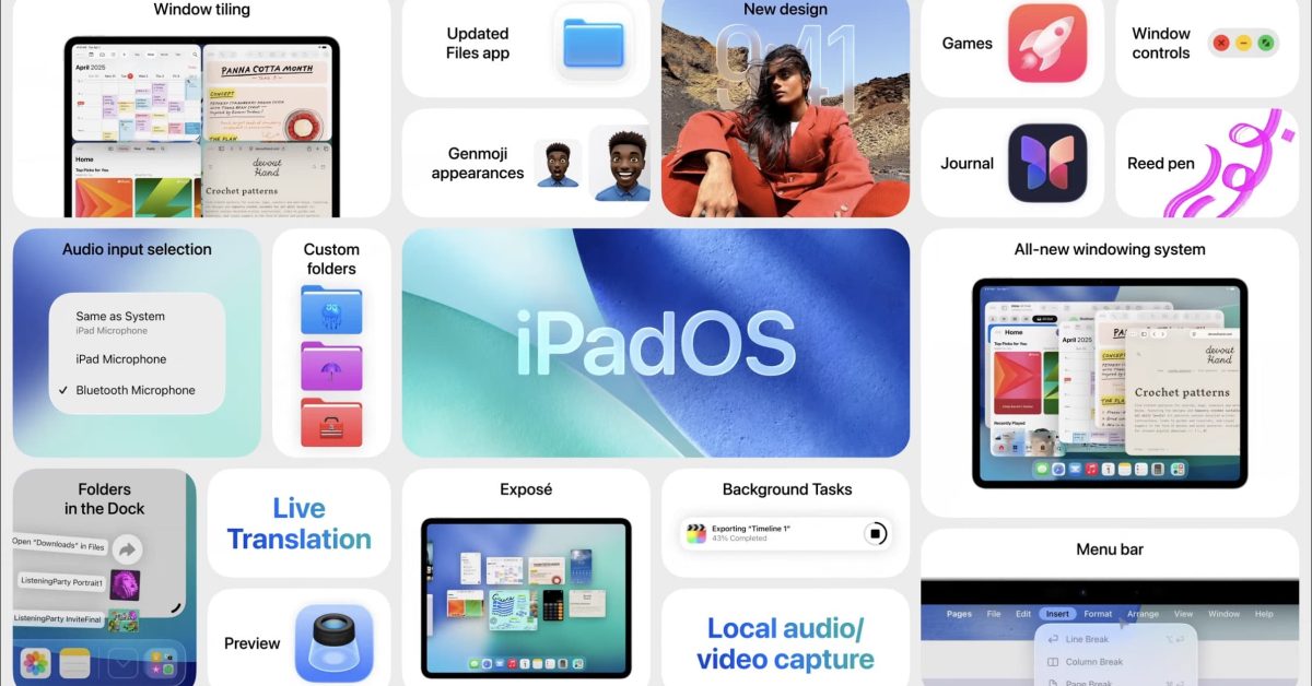 Découvrez la nouvelle bêta d&rsquo;iPadOS 26 : fenêtres innovantes et design en Liquid Glass !