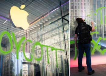 Apple Store de la 5th Avenue : Découvrez l&rsquo;Incroyable Acte de Protestation Écologique qui Fait le Buzz !