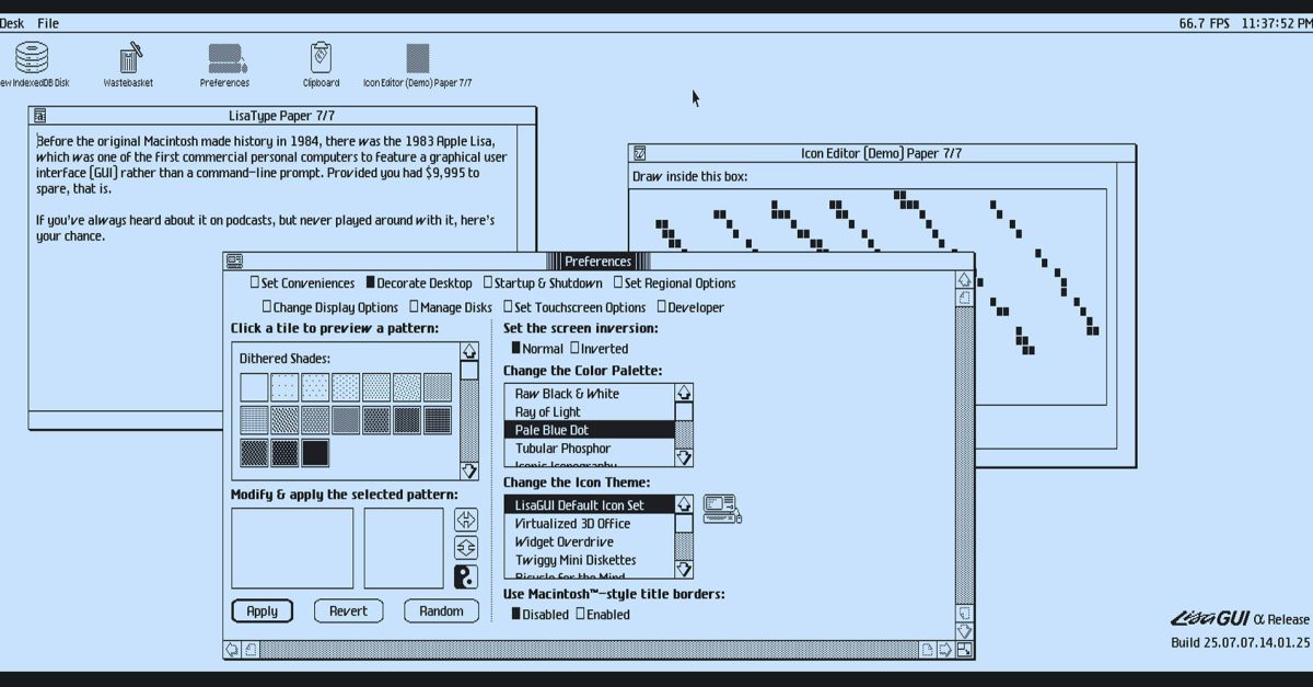 Revivez l&rsquo;Expérience Unique de l&rsquo;Apple Lisa : Un Simulateur Navigateur qui Vous Ramène en 1983 !