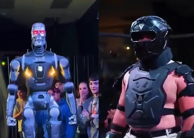 Un humain défie un robot humanoïde sur le ring : La véritable bataille de Terminator !